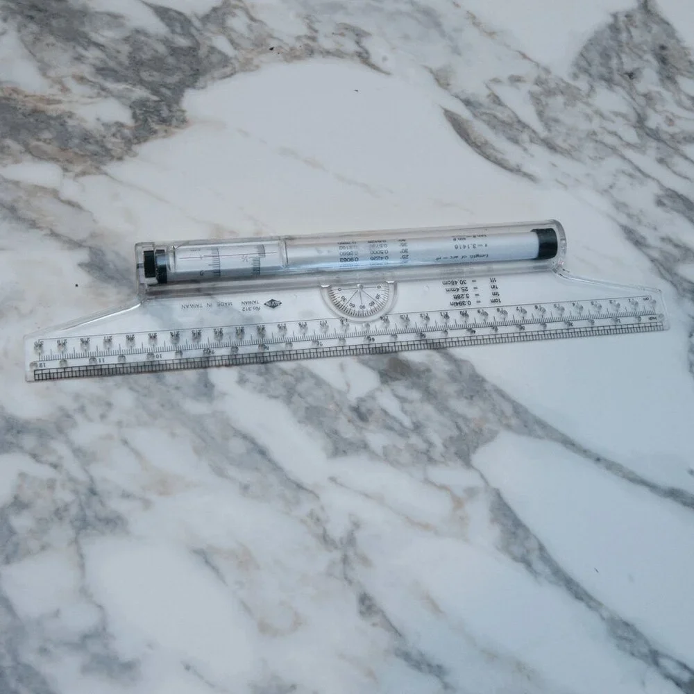 ALVIN Rolling Parallel Ruler, 12 Inch, Model 312 - Picture 2 of 2